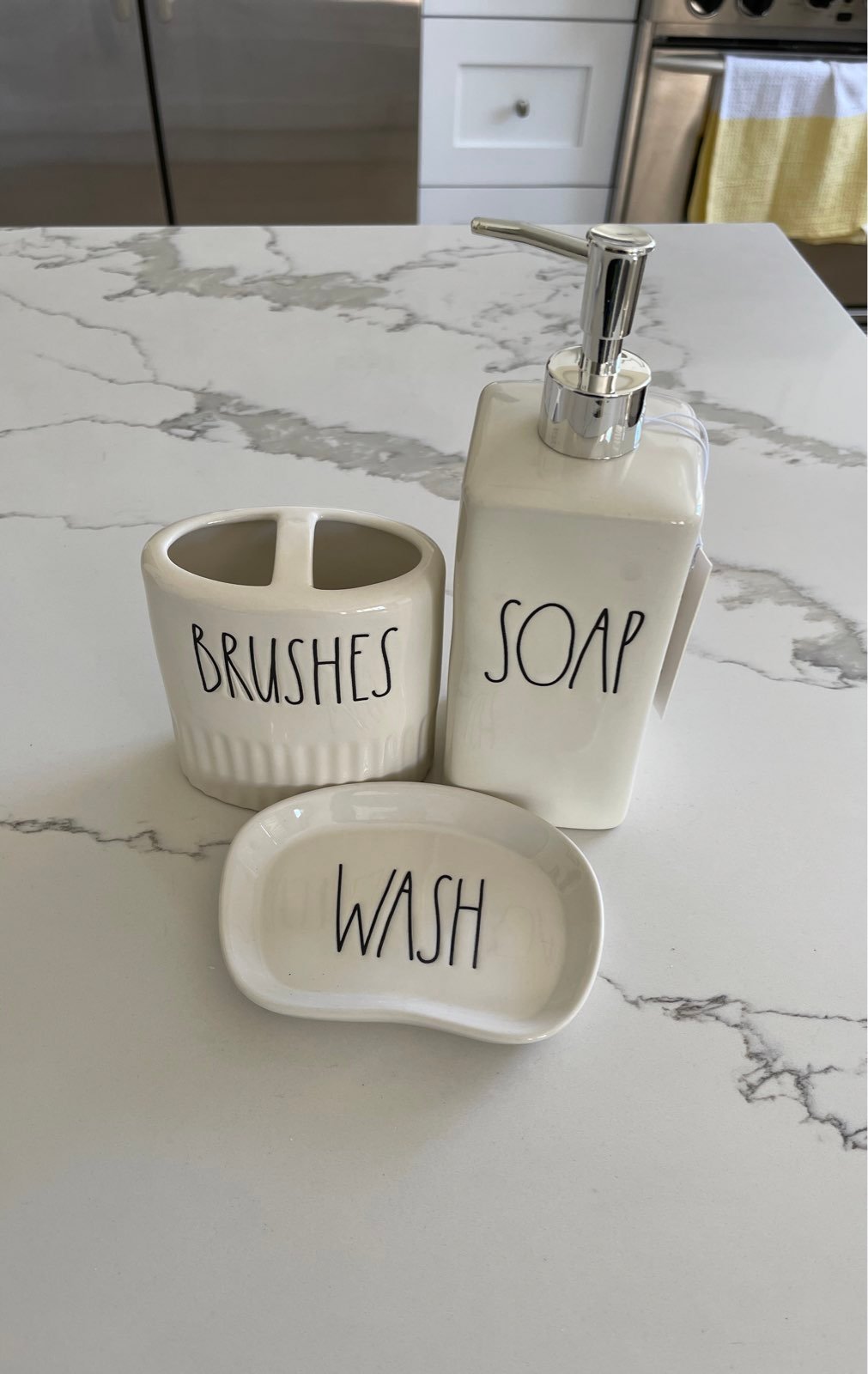 Rae Dunn Bathroom Set