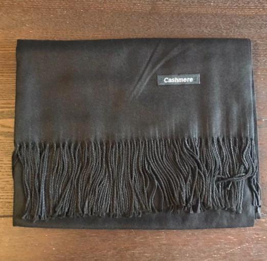 Cashmere stole black