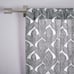West Elm Fleur Printed Curtain Panels (2) Black White 48x95 2 in 1 Hanging