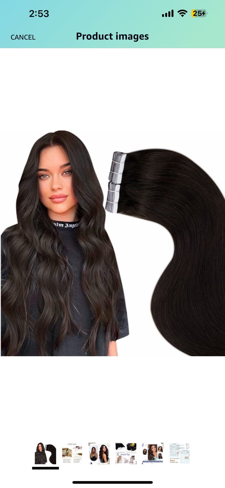 Human Hair tape in extensions