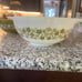 Vintage Pyrex green and white nesting bowls