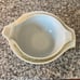 Vintage Pyrex green and white nesting bowls