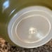 Vintage Pyrex green and white nesting bowls