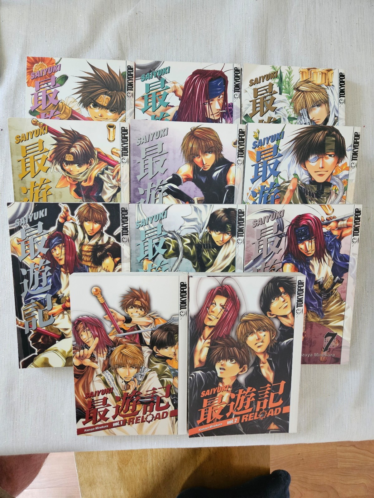 Saiyuki manga volumes 1-9 and saiyuki reloaded volumes 1&2