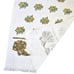 VTG Boho Yellow Blue White Floral Bath Towel Set 22 X 39 Leshner Fringe Brown