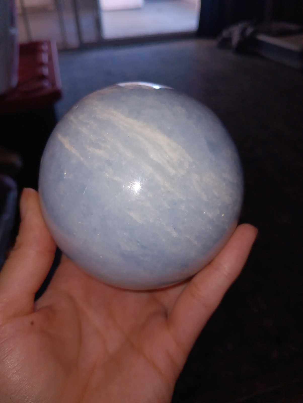 Blue calcite