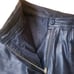 Vintage 90s Women's Bermans High Rise Black Minimalist Leather Pants Size 8
