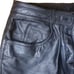 Vintage 90s Women's Bermans High Rise Black Minimalist Leather Pants Size 8