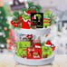 Christmas Tiered Tray Decorations - 6pcs Wooden Signs Table Centerpieces for Hol