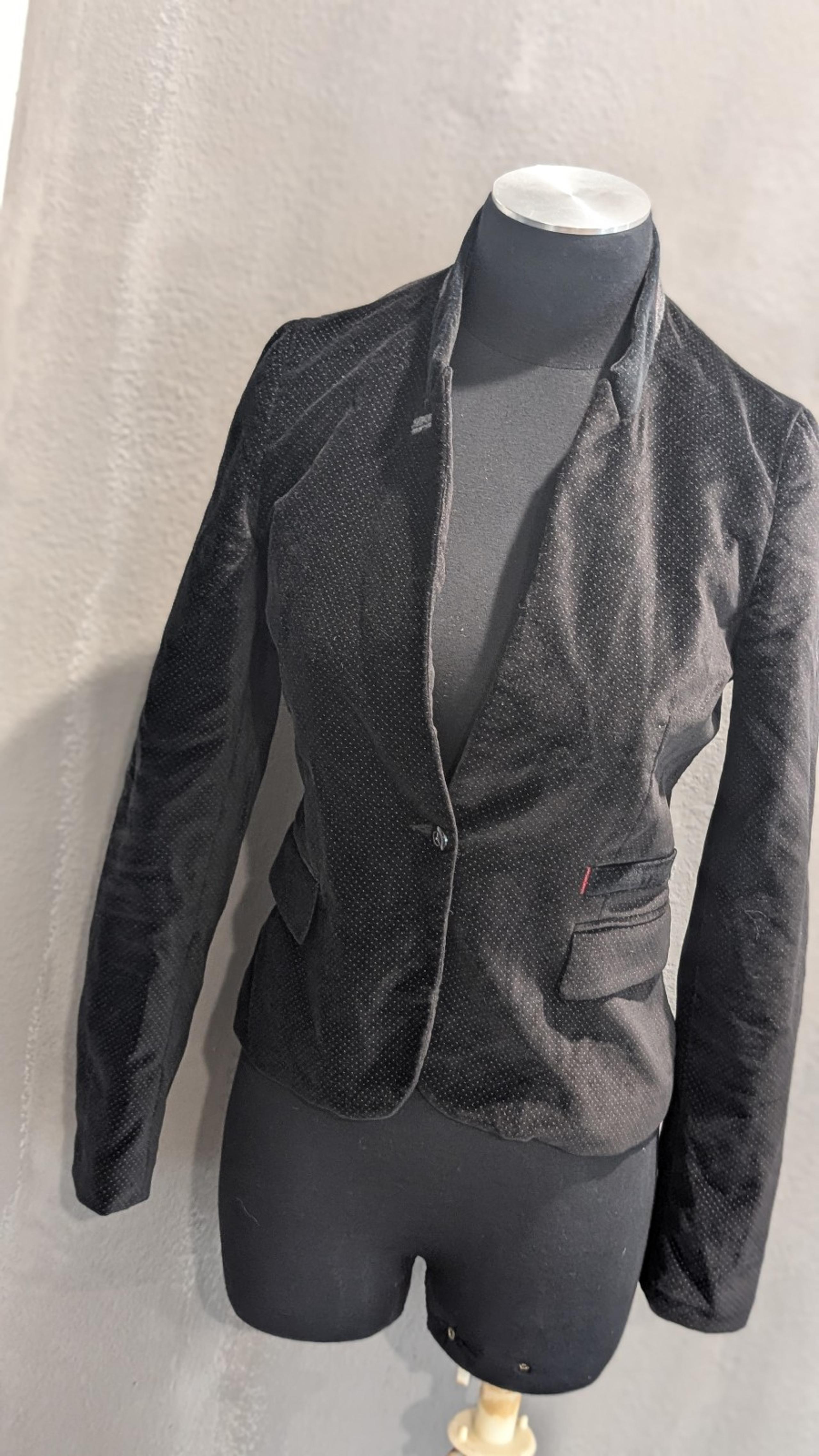 ZARA Velvet blazer black sz S