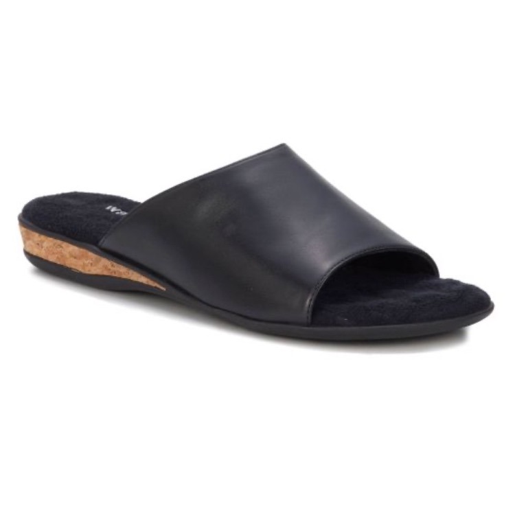 Walking Cradles Leather Comfort Slide Sandals Arch Support / 7 1/2