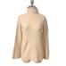 Club Monaco Heathered Brown Mock Turtleneck Sweater Bell Sleeves Size Small