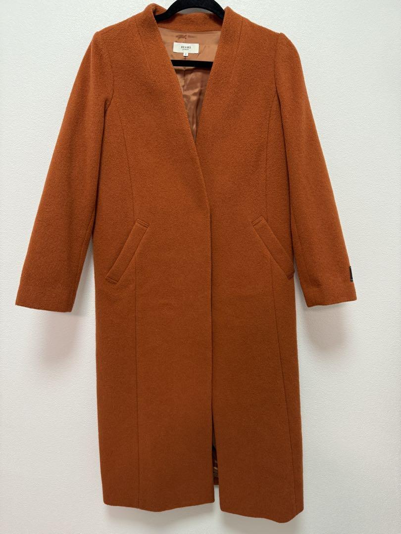 BEAMS Orange Long Coat
