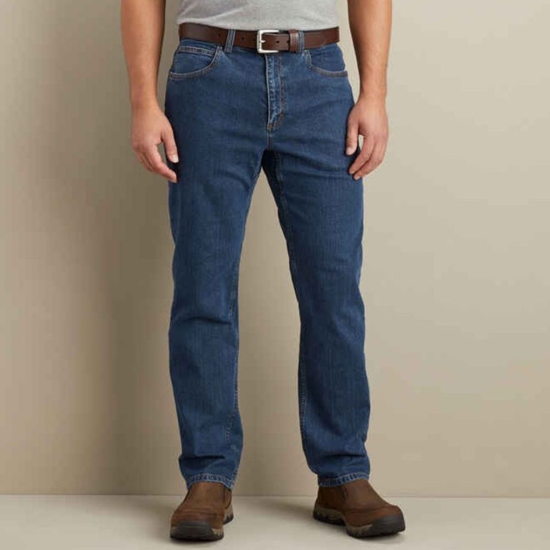 DULUTH men’s dark wash blue Ballroom Relaxed Fit jeans 36