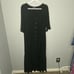 Roaman's Black Button Front Maxi Dress Size 14/16
