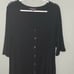 Roaman's Black Button Front Maxi Dress Size 14/16
