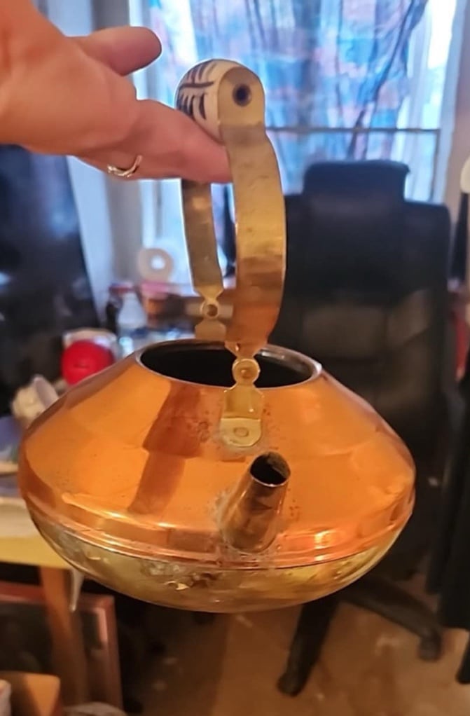 Dutch Copper and Brass Kettle | Made in Holland | Dutch Teapot