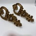 Pair Of Vintage 1970’s Dart Ind. Wall Sconce Cand Holders Gold Hollywood Regency