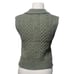 Pink Rose Green Bay Leaf V Neck Crop Sweater Vest Small NWT