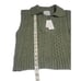 Pink Rose Green Bay Leaf V Neck Crop Sweater Vest Small NWT