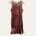 Rebecca Minkoff Tiffany Mauve Velvet Ruffle Hem Sleeveless Sheath Dress Size 4