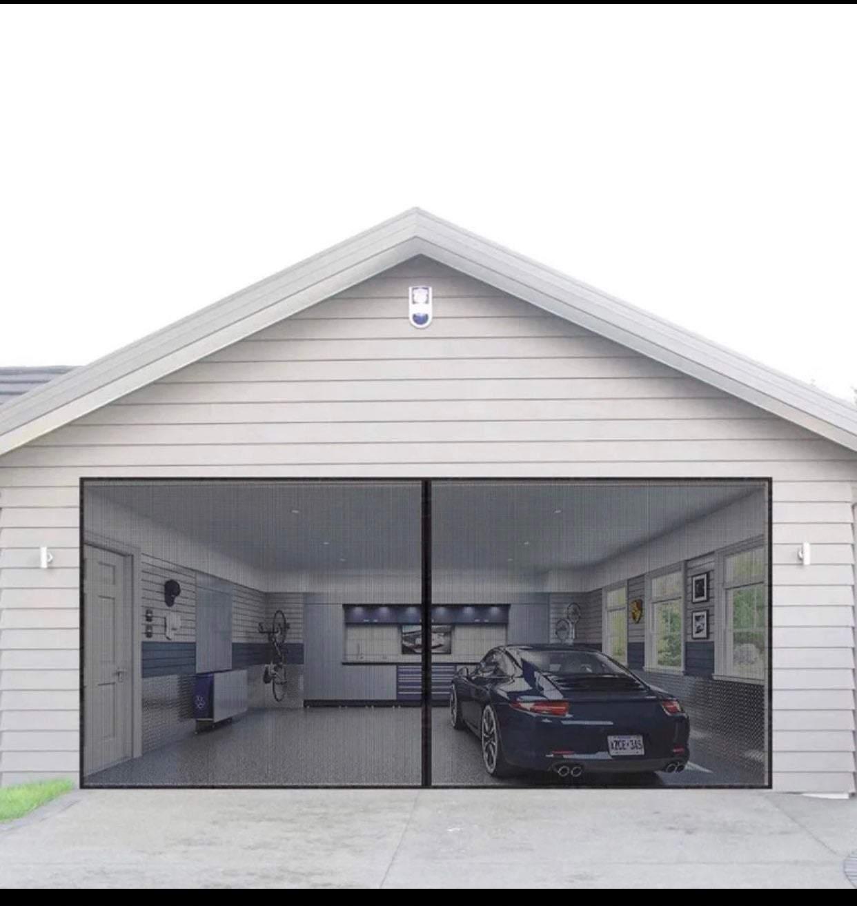 Magnetic Garage Door Screen for 2 Car