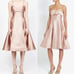 Jonathan Simkhai Cutout Arrow Dress Sz 6 Metallic Pink