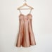 Jonathan Simkhai Cutout Arrow Dress Sz 6 Metallic Pink