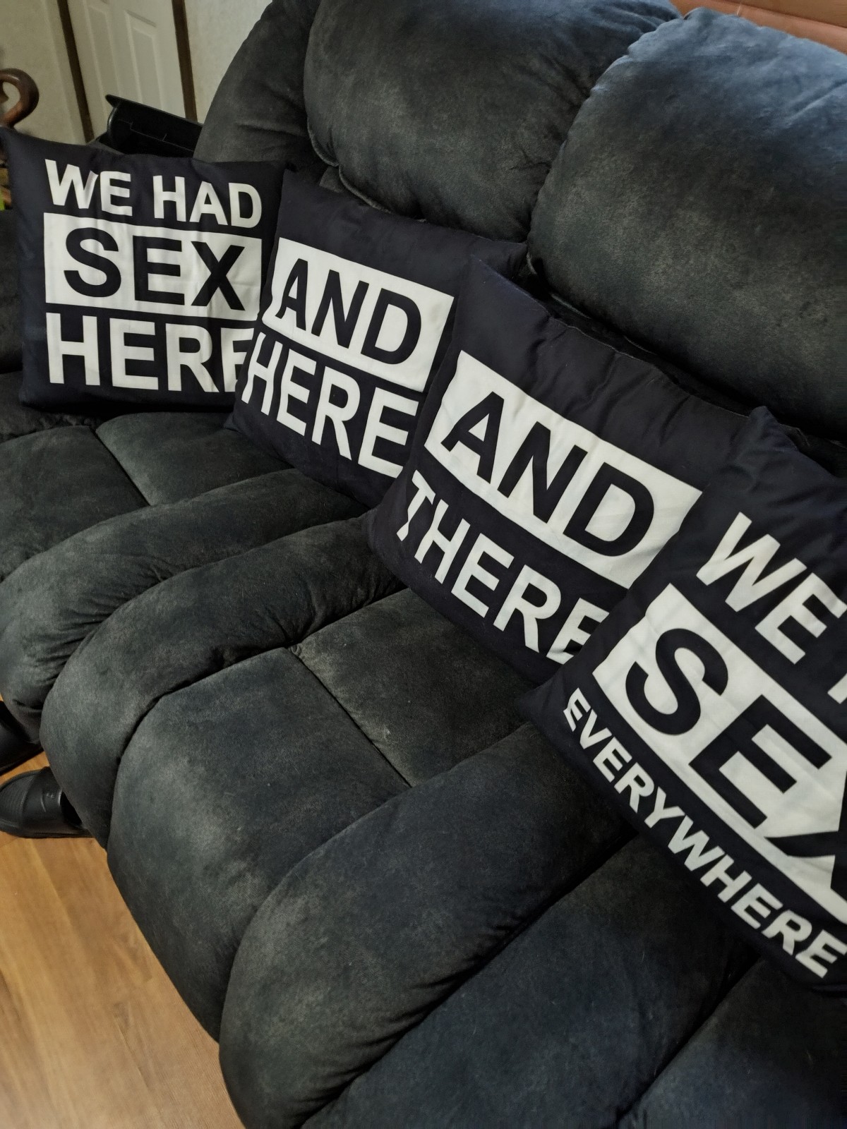 Sex Humor Pillow Covers Lot of 4 Size 18x18