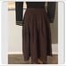 Heavy Full Brown Pleated Skirt