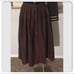 Heavy Full Brown Pleated Skirt