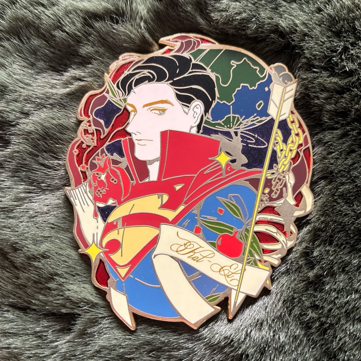 Superman pin: between moon and water