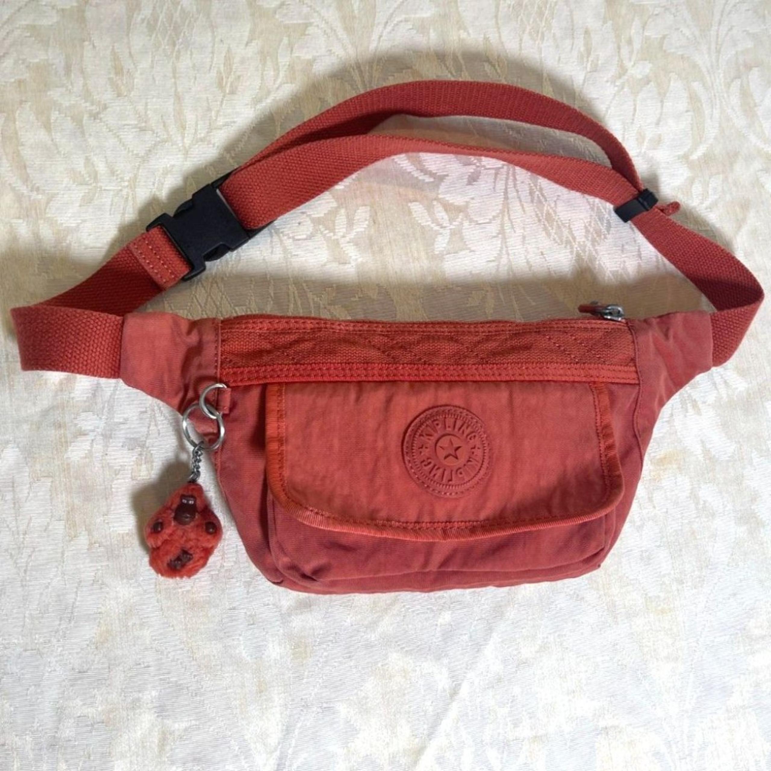 Unisex Yasemina Large Waist Bag/Fanny Pack Organize FUN/Travel Funky Red - Kipling