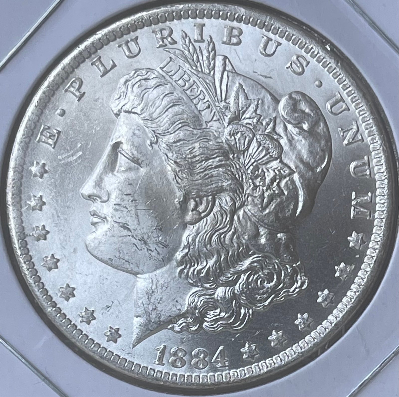 1884-O Brilliant Uncirculated Condition Morgan Silver Dollar
