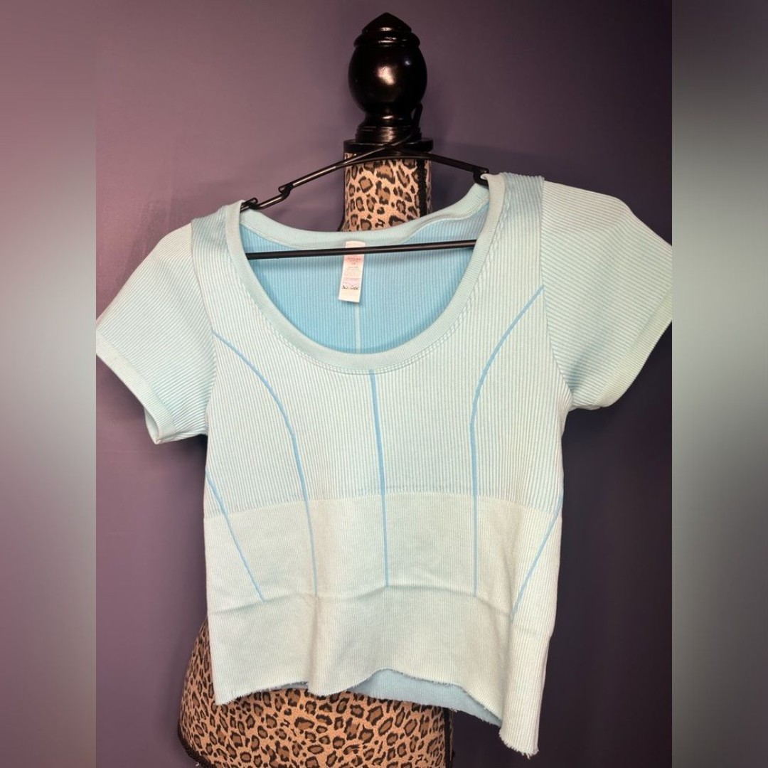 Aerie OFFLINE Seamless Corset T-Shirt Size Large