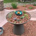 Solar Light Outdoor(2Pack) , Art Crackle Globe Glass Lotus Decoration