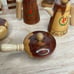 Vintage Handmade Lot Of 8 Salt Pepper Shakers Wooden