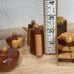 Vintage Handmade Lot Of 8 Salt Pepper Shakers Wooden
