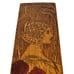 Art Nouveau 1909 Flemish Pyrography Lovely Lady & Floral Wall Paque 18 x 6