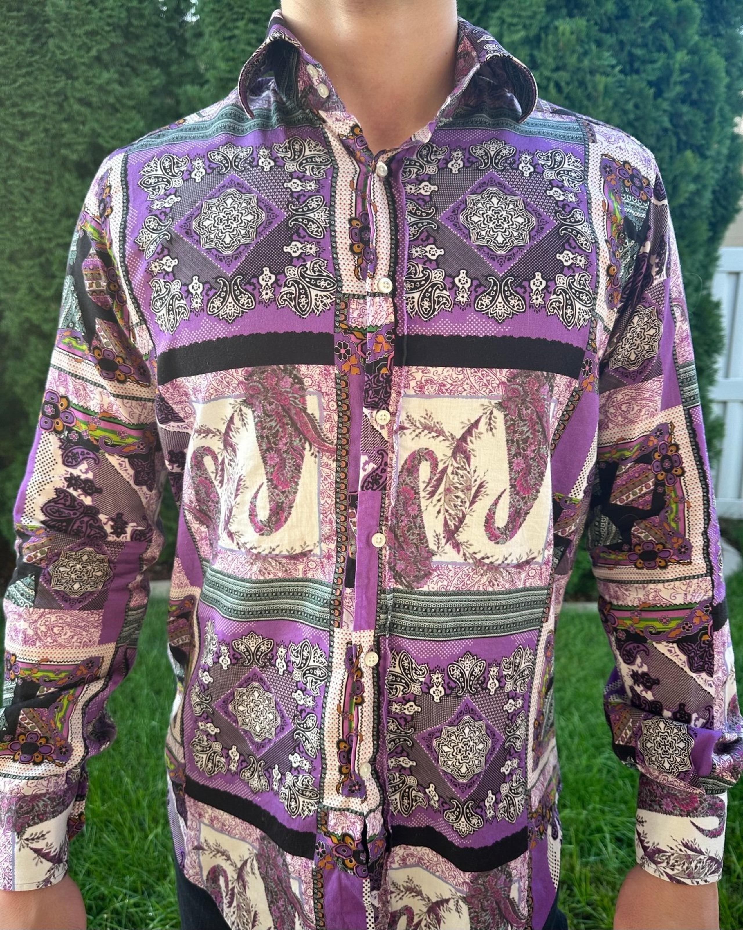 Shirt Mens 40 Spa Via Spartaco 3 Milano Paisley Patchwork Button Up Italy - Etro