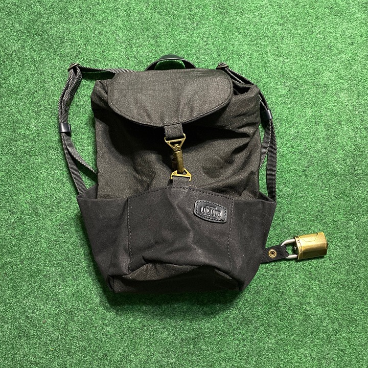 The Original Loctote Industrial Heritage Mini Cinch Backpack Black
