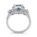 New Sterling Silver Classic Princess, Emerald & Round Cut Clear CZ Ring Size 6