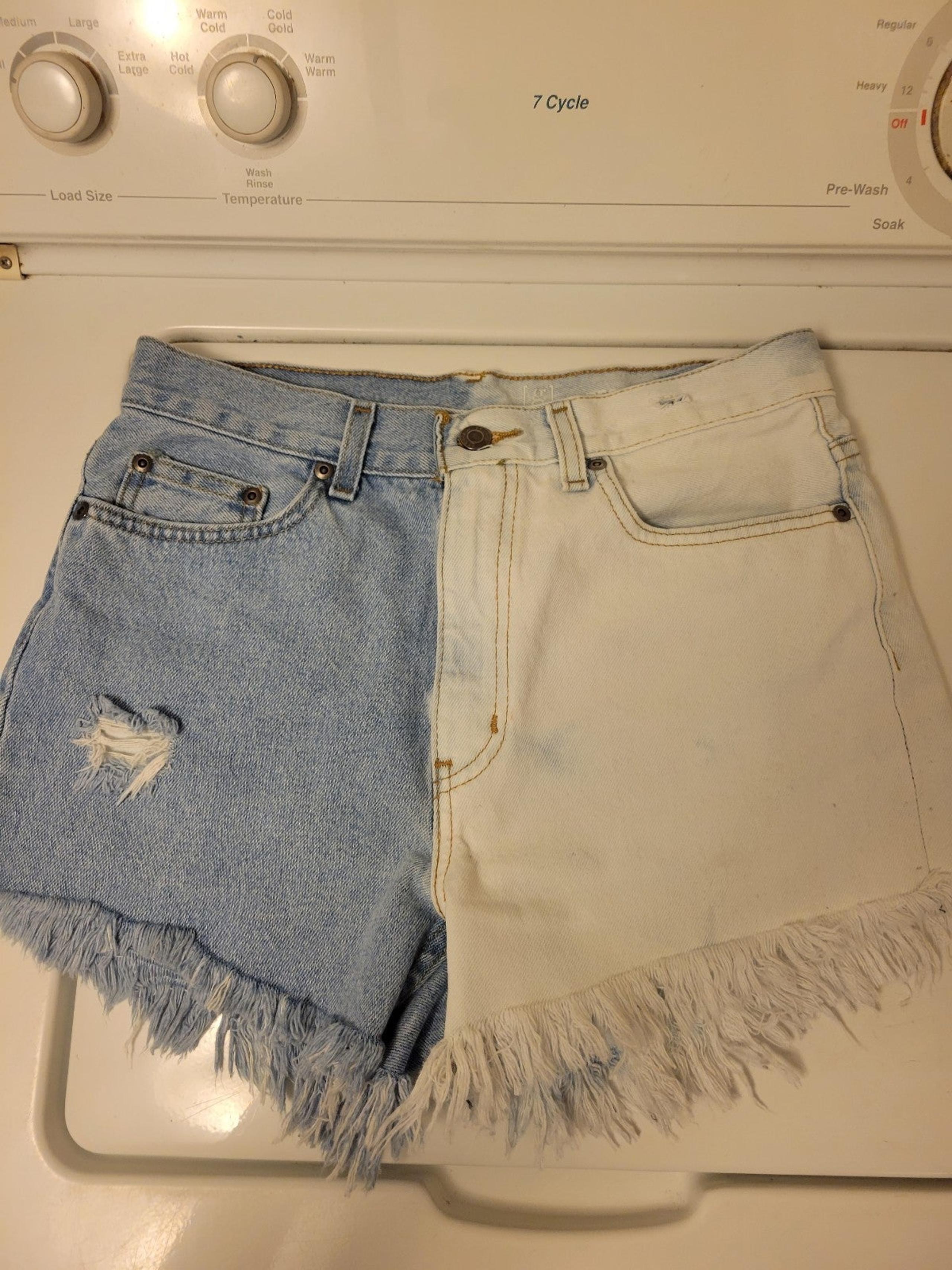 Half bleached shorts
