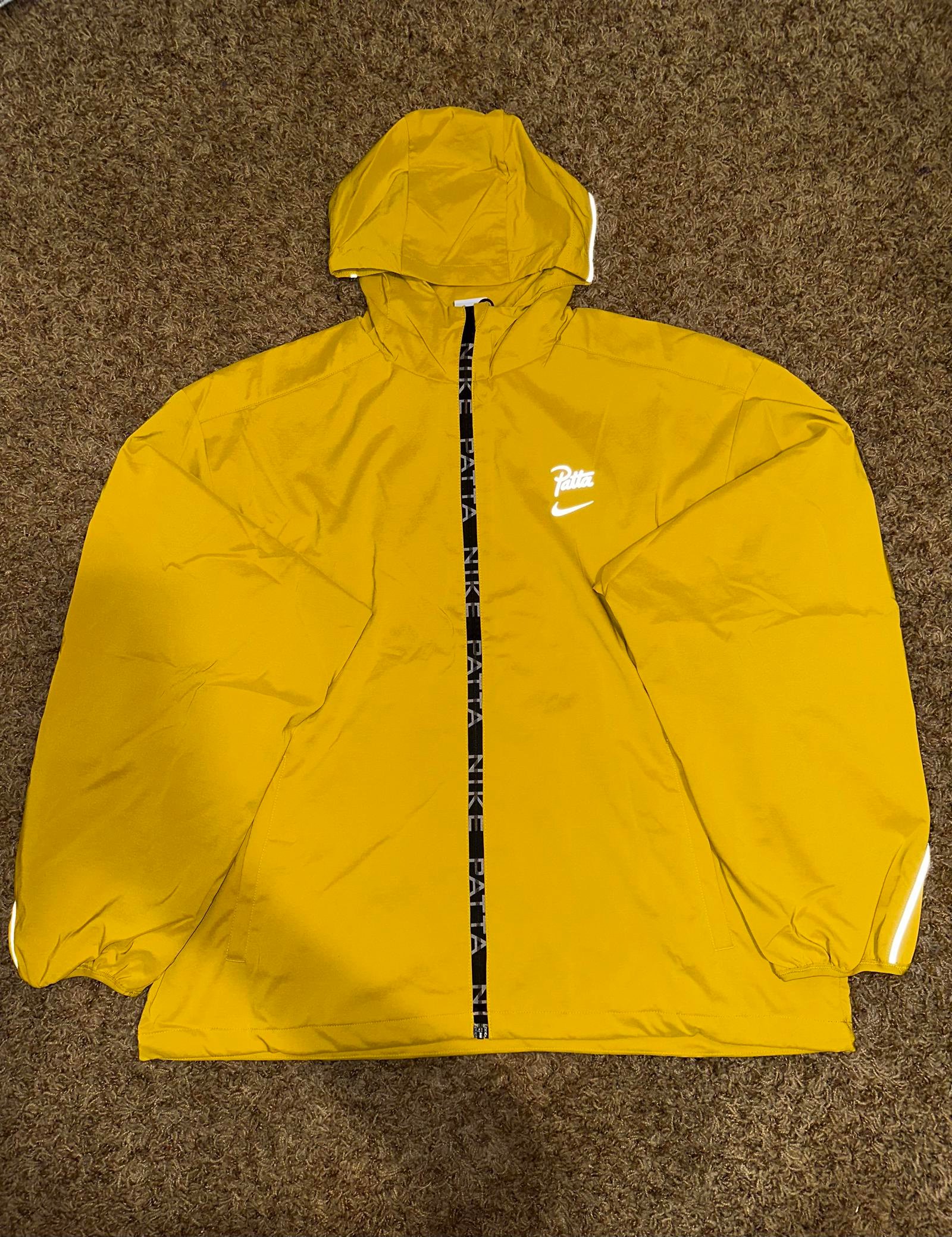 Nike Mens Patta Running Team Full-Zip Saffron Quartz Jacket