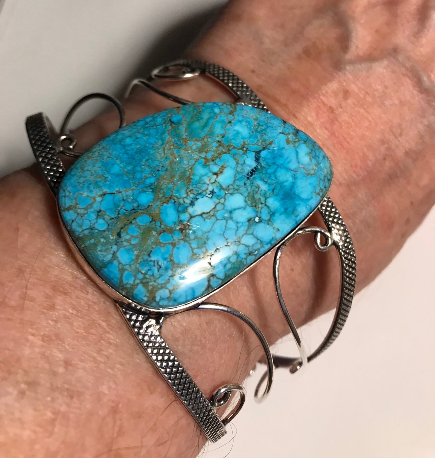 Turquoise 925 Sterling Silver Cuff Bracelet