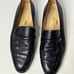 Longchamp Paris Women’s Black Leather Loafers Size 37.5