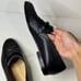 Longchamp Paris Women’s Black Leather Loafers Size 37.5