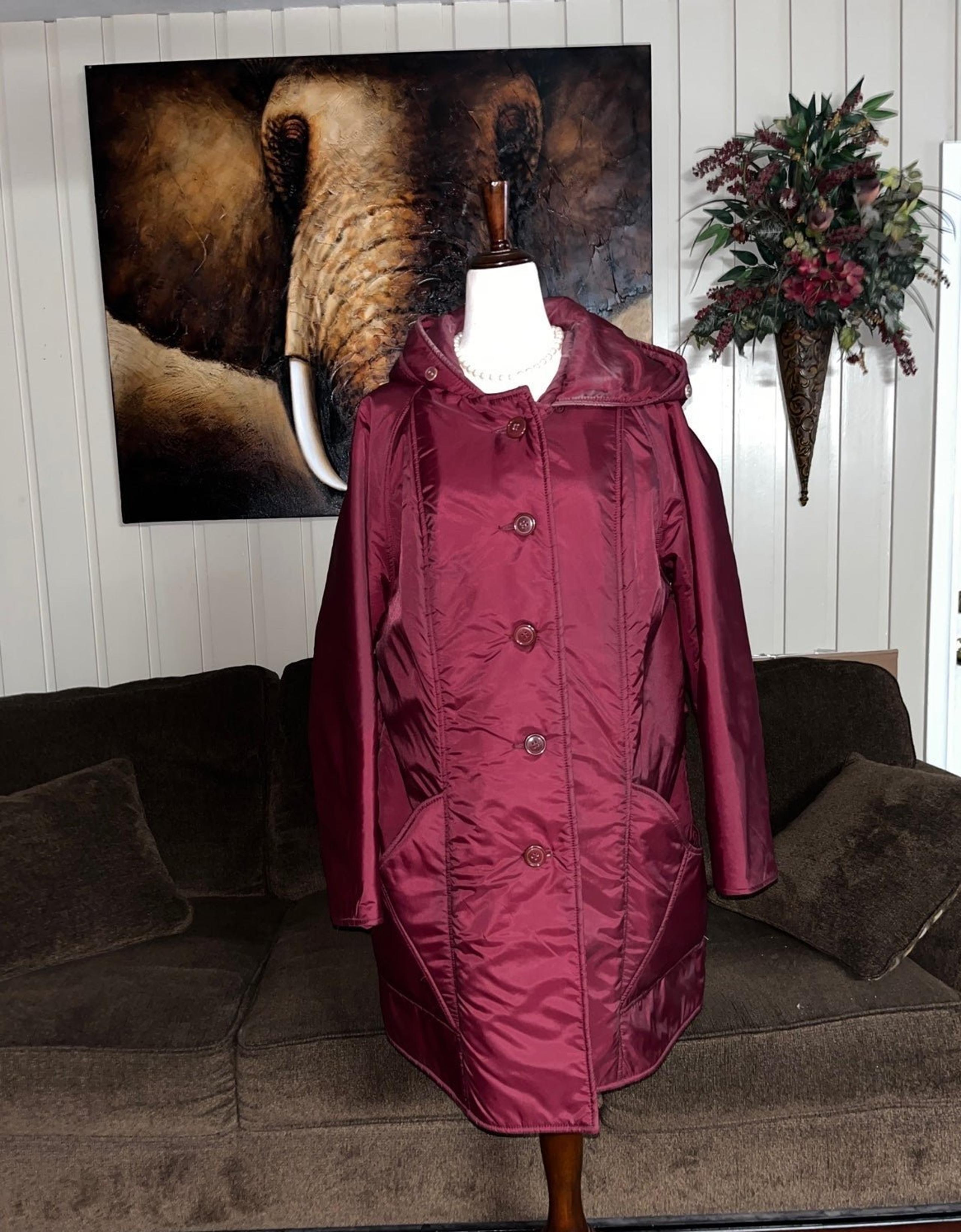 Aurora International by Abbmoor • Vintage • Size 20 • Burgundy • Rain Coat - Ancra International