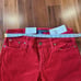New NWT Ralph Lauren Sport Red Corduroy Pants Slim Straight Leg Size 6