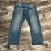 Vintage Y2K Light Wash True Religion Flap Tab Pocket Jeans Size 36
